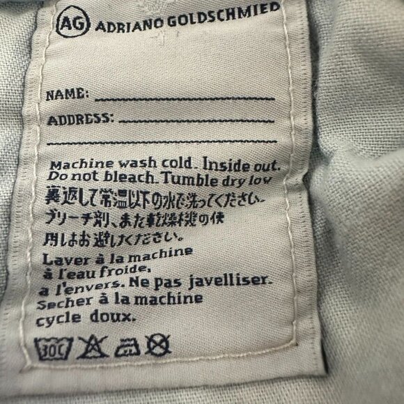 AG Adriano Goldschmied The Stilt Cigarette Leg Blue Denim Jeans 27R Womens - Picture 7 of 11